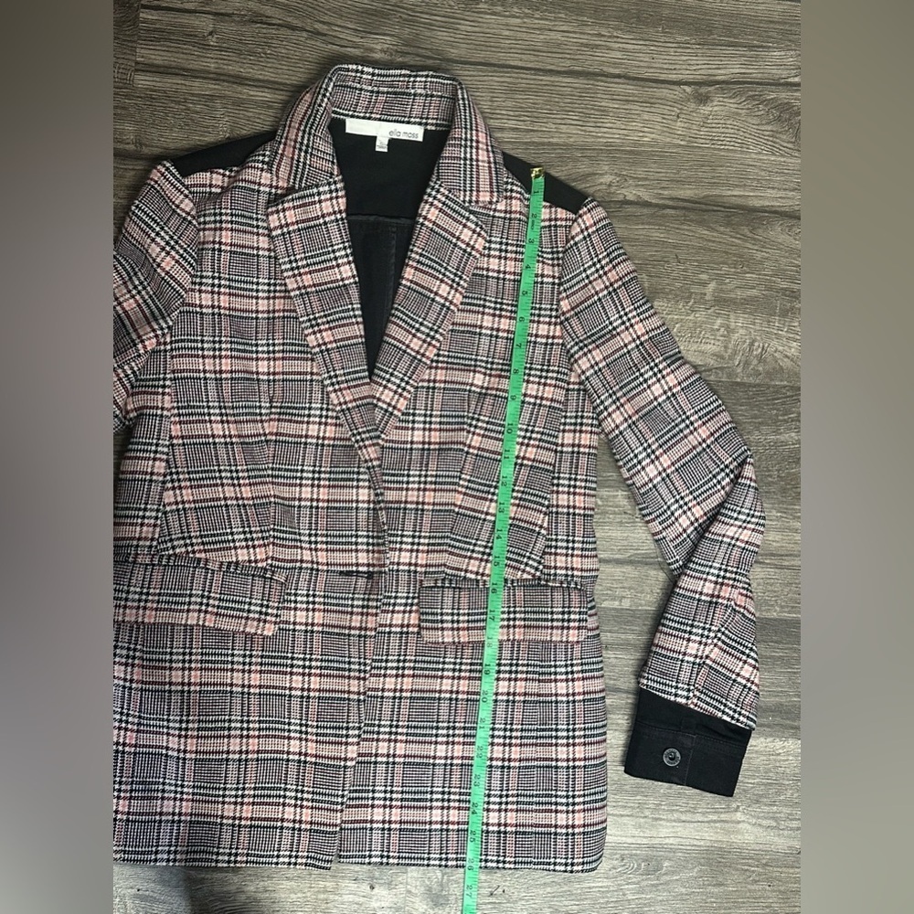 Ella Moss Multicolor Plaid Blazer - Picture 10 of 11